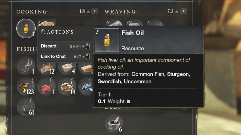 How to Acquire Fish Oil in New World