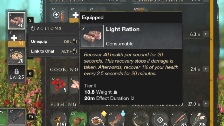 How to Acquire Light Rations in New World
