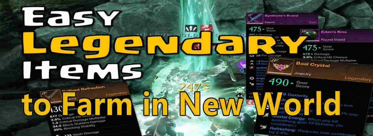 Easy Legendary Items to Farm in New World