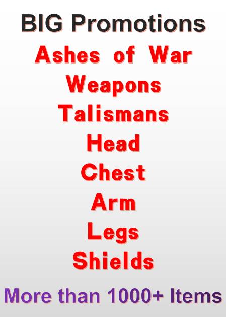 Ashe/Weapons/Talismans/Head/Chest/Arm/Legs/Shields-(Elden Ring)