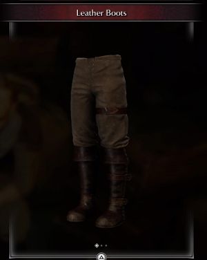 Leather Boots -(DEMON'S SOULS REMAKE)