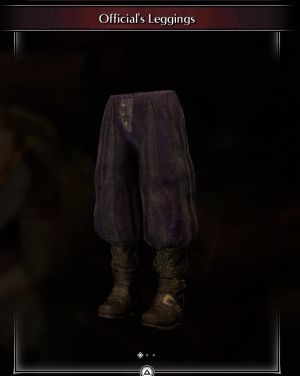 Official's Leggings -(DEMON'S SOULS REMAKE)