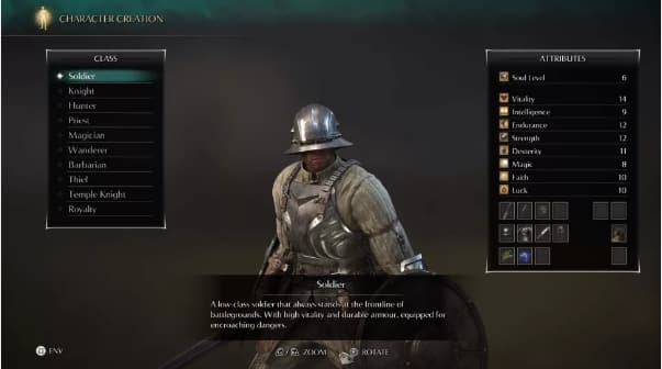 The Best Demon’s Souls PS5 Class for Beginners: Soldier Class