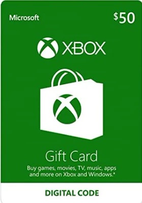 XBOX Gift Card 50 USD (US Region Olny)