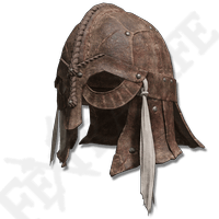 Brave's Leather Helm-(Elden Ring)