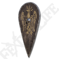 HAWK CREST WOODEN SHIELD-(MAX UPGRADED)-(Elden Ring)
