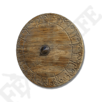 SCRIPTURE WOODEN SHIELD-(MAX UPGRADED)-(Elden Ring)